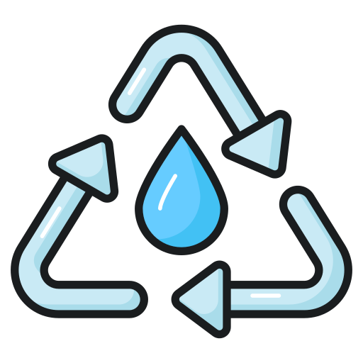 reciclar agua icono gratis