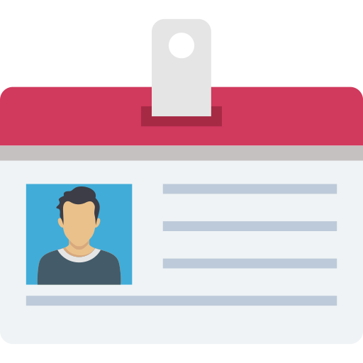 carte d'employé Icône gratuit carte d'employé Icône gratuit