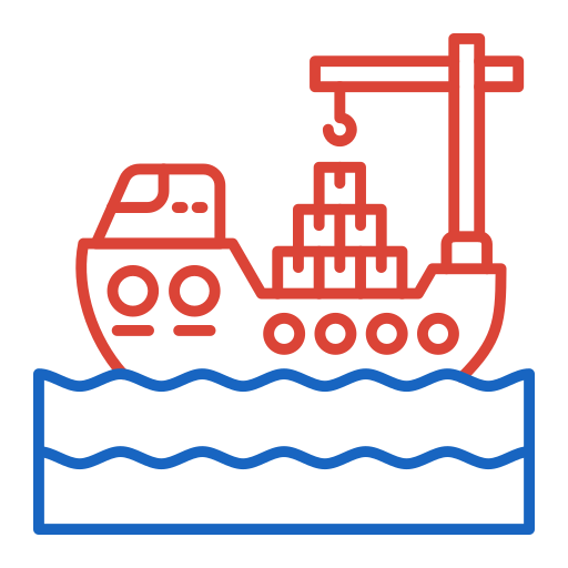 Cargo ship Generic color outline icon