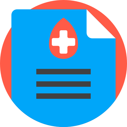 certificado médico icono gratis