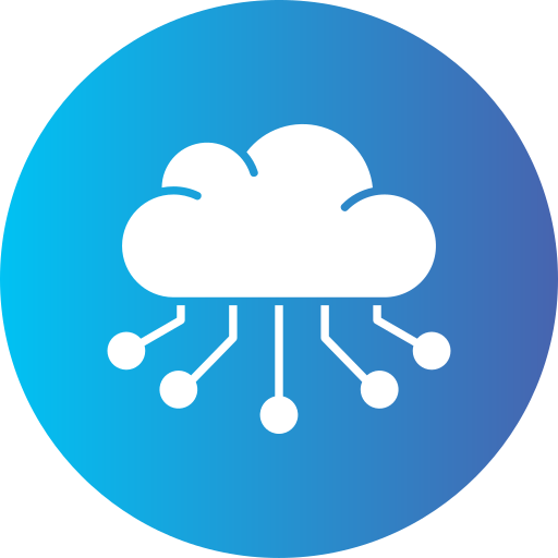 Cloud computing Generic gradient fill icon