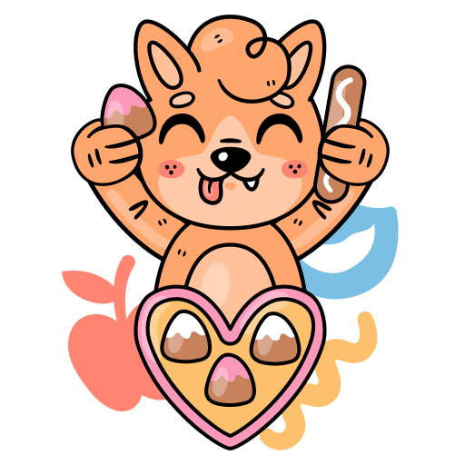 Chocolate free sticker