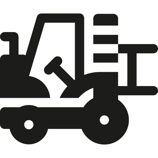 Forklift Basic Rounded Filled icon