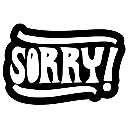 Sorry Stickers - Free Miscellaneous Stickers