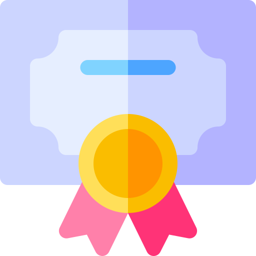 Certificate Basic Rounded Flat Icon