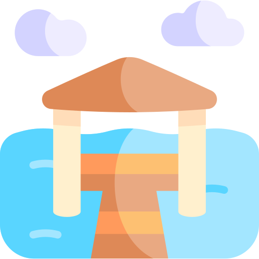 Lake Kawaii Flat icon