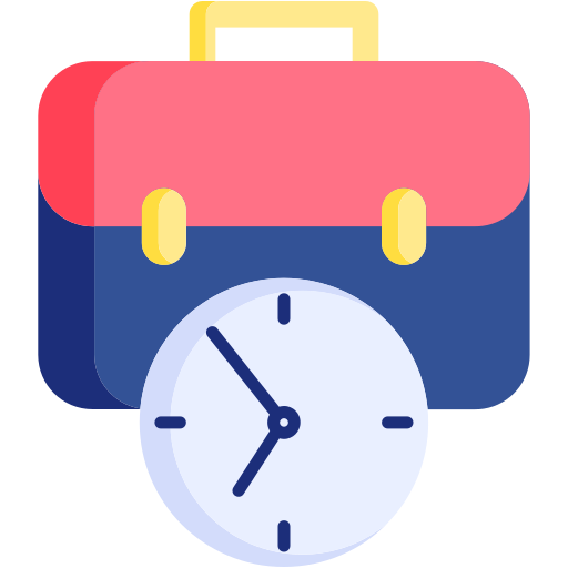 Work Experience Free Time And Date Icons