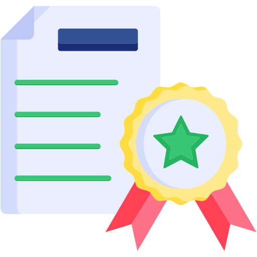 certificación icono gratis