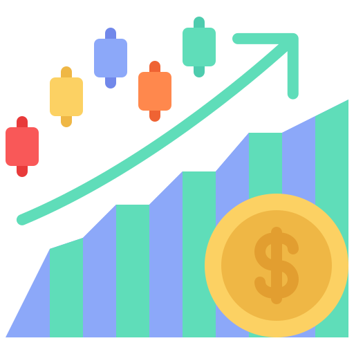 bolsa de valores icono gratis