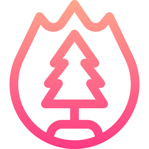 Forest fire free icon