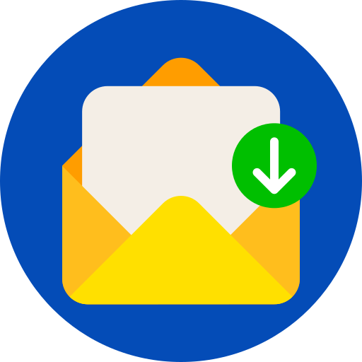 recevoir du courrier Icône gratuit