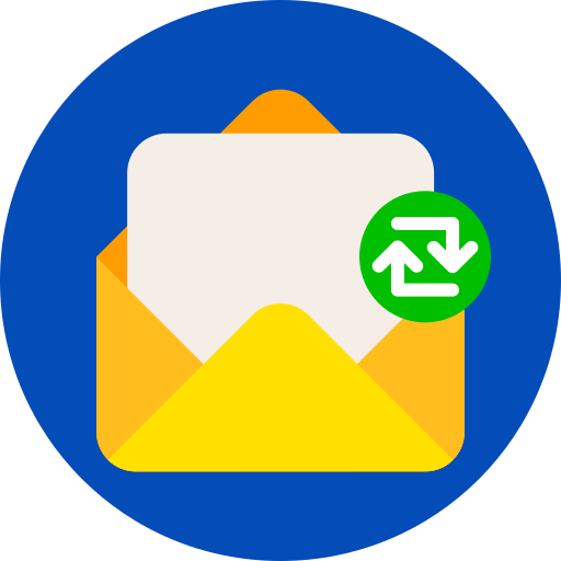 intercambiar correos icono gratis