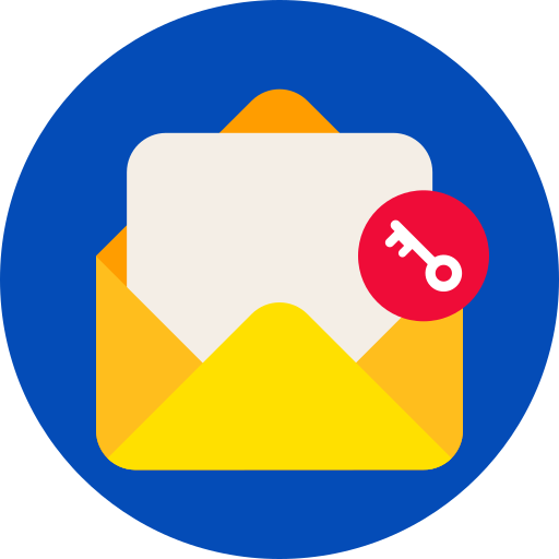 correo electrónico confidencial icono gratis