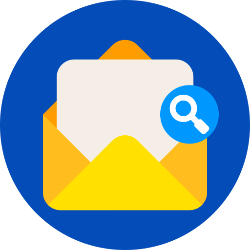 recherche courrier Icône gratuit