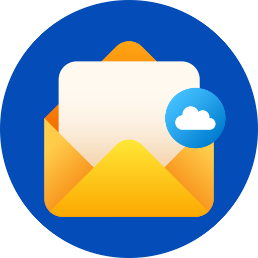 correo en la nube icono gratis