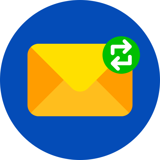 intercambiar correos icono gratis