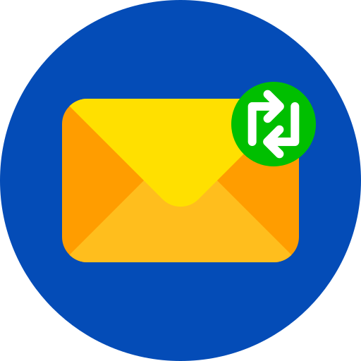 intercambiar correos icono gratis