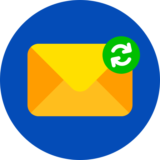 intercambiar correos icono gratis