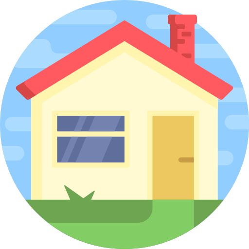 House Detailed Flat Circular Flat icon