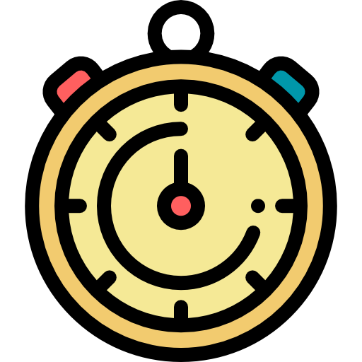 Timer Detailed Rounded Lineal color icon