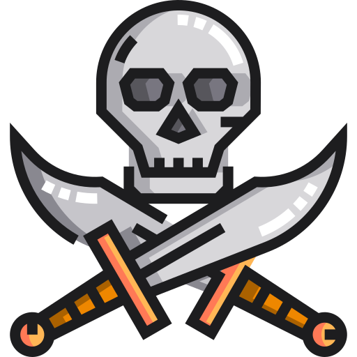 bandera pirata icono gratis