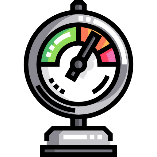 Gauge Detailed Straight Lineal color icon