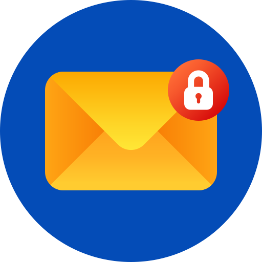 Confidential email Generic gradient fill icon