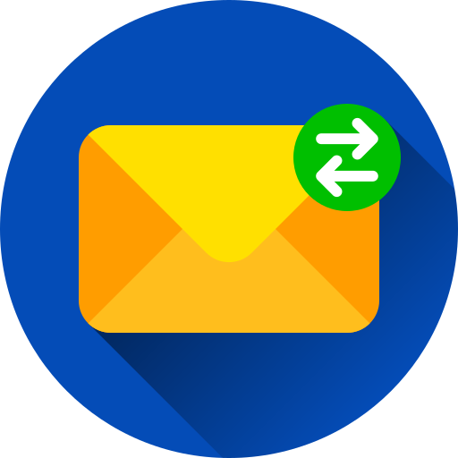 intercambiar correos icono gratis