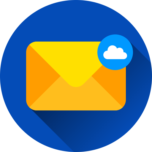 correo en la nube icono gratis