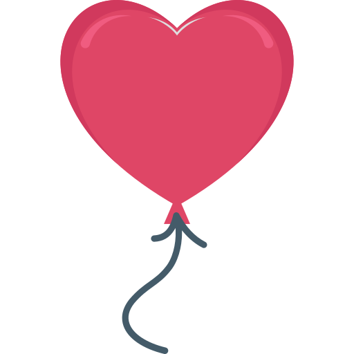 Heart balloon free icon Heart balloon free icon