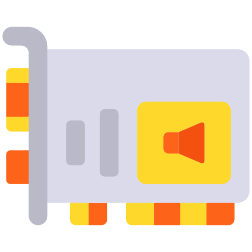 Sound card free icon
