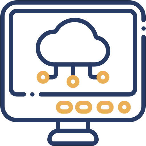 computación en la nube icono gratis