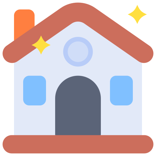 casa limpia icono gratis