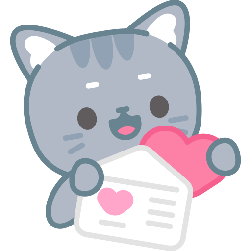 Love Letter Vector Design Images, Letter Love With Cat Icon, Cat Icons, Love  Icons, Letter Icons PNG Image For Free Download