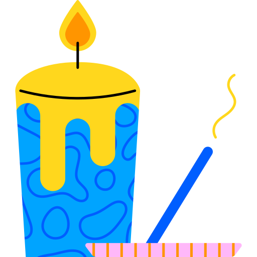 Incense burner free sticker