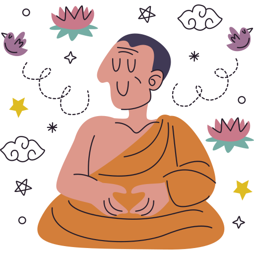 Buddhist Stickers - Free cultures Stickers