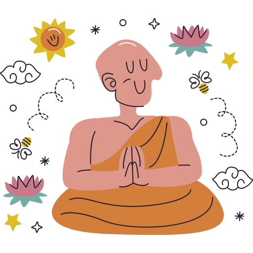 Buddhist Stickers - Free cultures Stickers