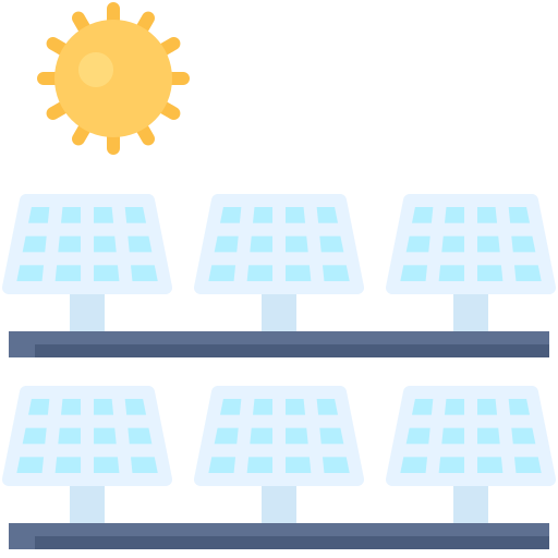 paneles solares icono gratis