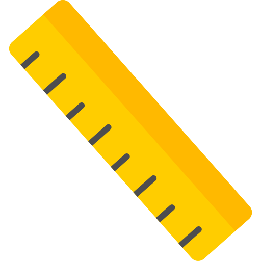 Ruler Generic color fill icon