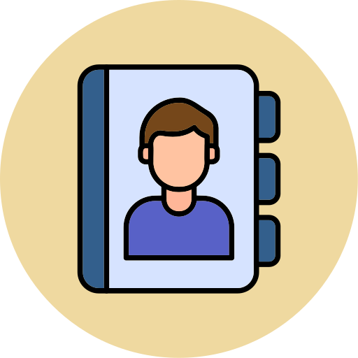 libro de contactos icono gratis