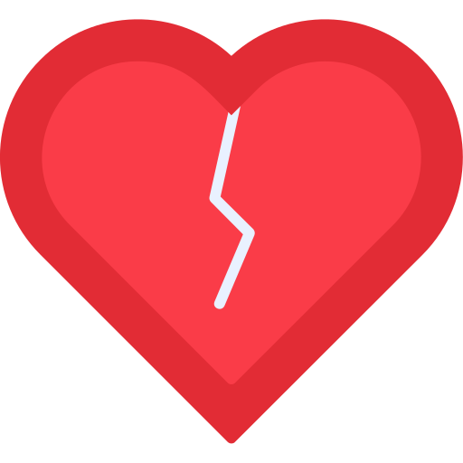 Broken heart free icon