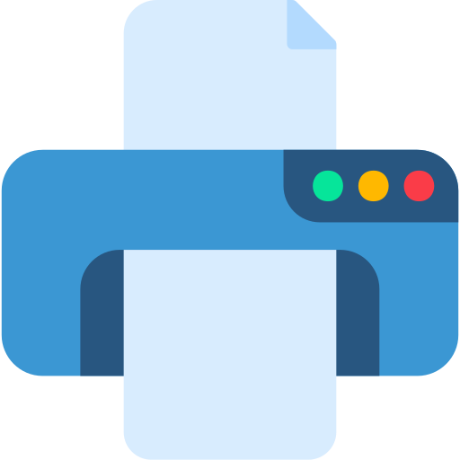 Printer Generic color fill icon