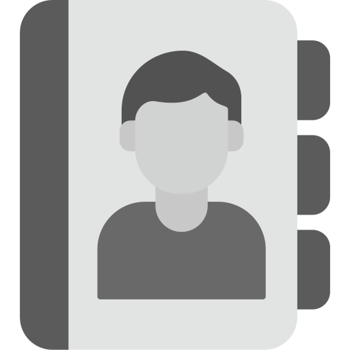 libro de contactos icono gratis