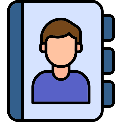 libro de contactos icono gratis