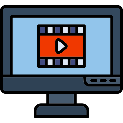 reproductor de video icono gratis