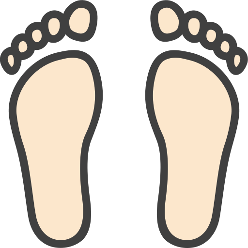 Foot - Free arrows icons