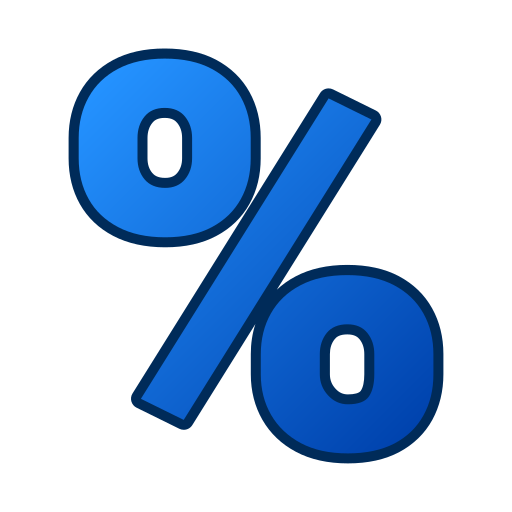 pour cent Icône gratuit pour cent Icône gratuit