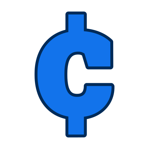 Cent sign Generic color lineal-color icon