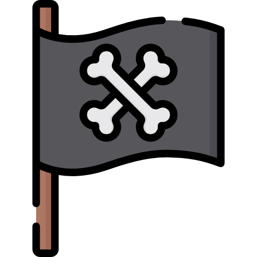 Pirate Flag Icon - Download in Glyph Style