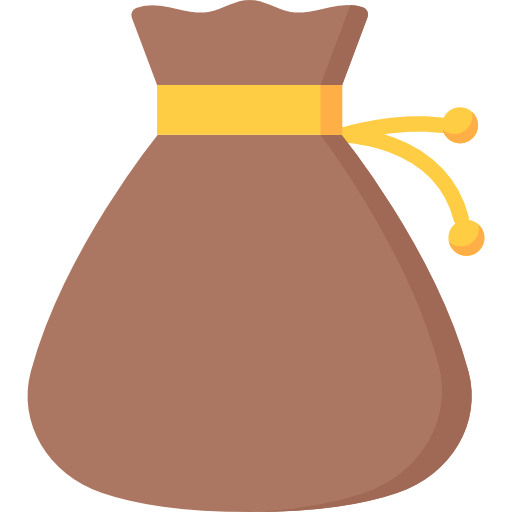 Magic bag icon simple style Royalty Free Vector Image